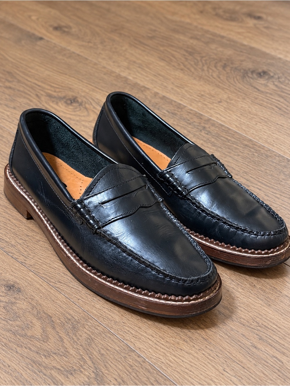 G.H. Bass Whitney Weejuns Black Leather Penny Loafers Women’s 10M - Picture 6 of 8